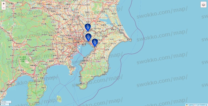 千葉県のSTLASSH（ストラッシュ）の店舗地図