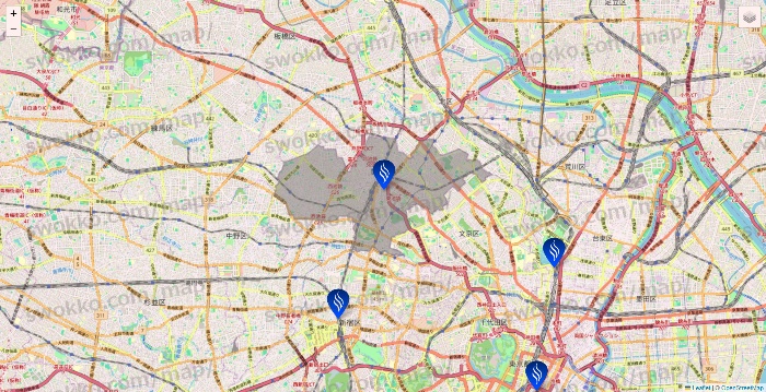 東京都のSTLASSH（ストラッシュ）の店舗地図