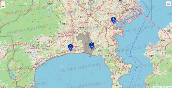 神奈川県のSTLASSH（ストラッシュ）の店舗地図
