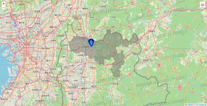 奈良県のSTLASSH（ストラッシュ）の店舗地図