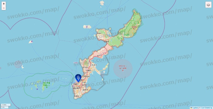 沖縄県のSTLASSH（ストラッシュ）の店舗地図