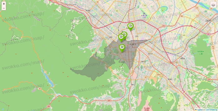 北海道のStorage PLUSの店舗地図