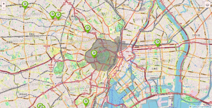 東京都のStorage PLUSの店舗地図
