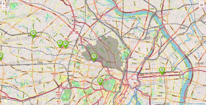 東京都のStorage PLUSの店舗地図