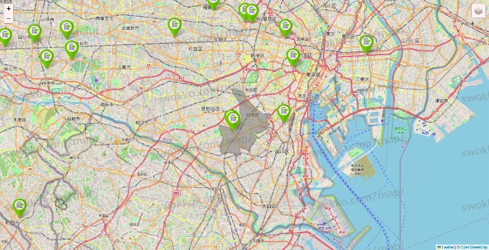 東京都のStorage PLUSの店舗地図