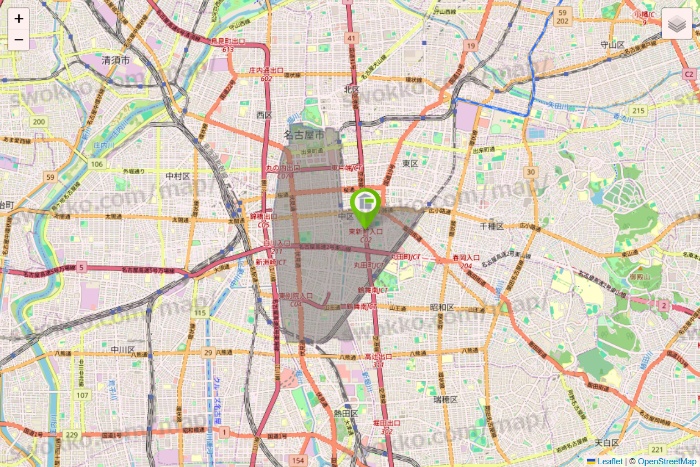 愛知県のStorage PLUSの店舗地図