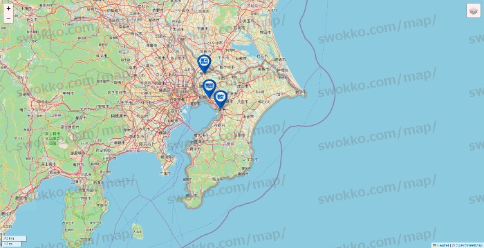 千葉県の駿台予備学校の店舗地図
