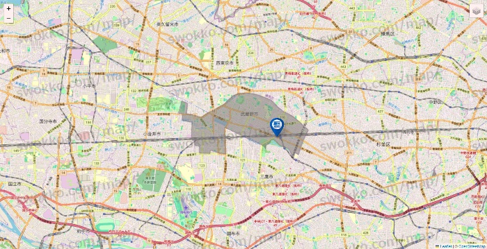 東京都の駿台予備学校の校舎地図