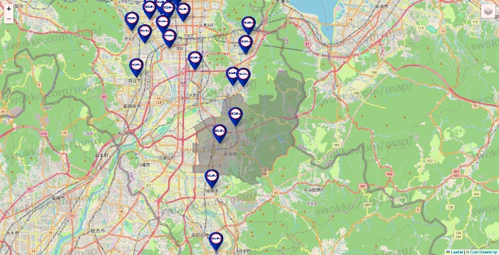 京都府のサンディの店舗地図