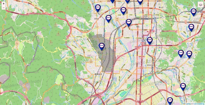 京都府のサンディの店舗地図