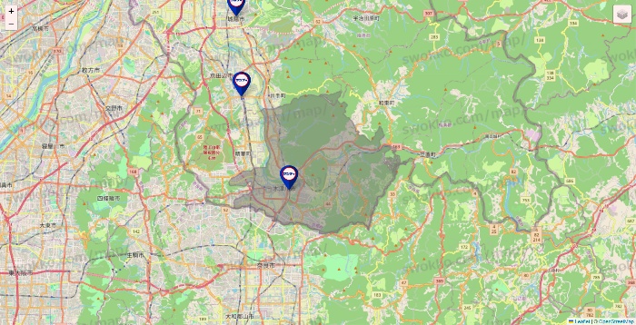 京都府のサンディの店舗地図