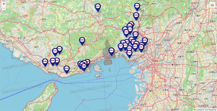 兵庫県のサンディの店舗地図