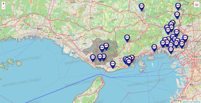 兵庫県のサンディの店舗地図