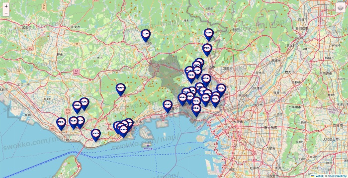 兵庫県のサンディの店舗地図