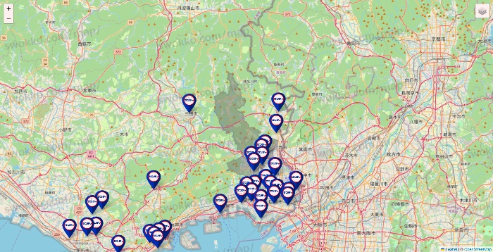 兵庫県のサンディの店舗地図