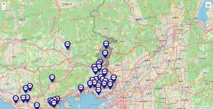 兵庫県のサンディの店舗地図