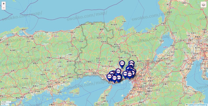 兵庫県のサンディの店舗地図