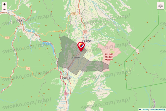 北海道のサンドラッグの店舗地図