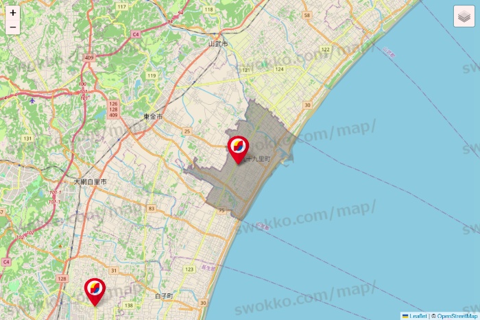 千葉県のサンドラッグの店舗地図