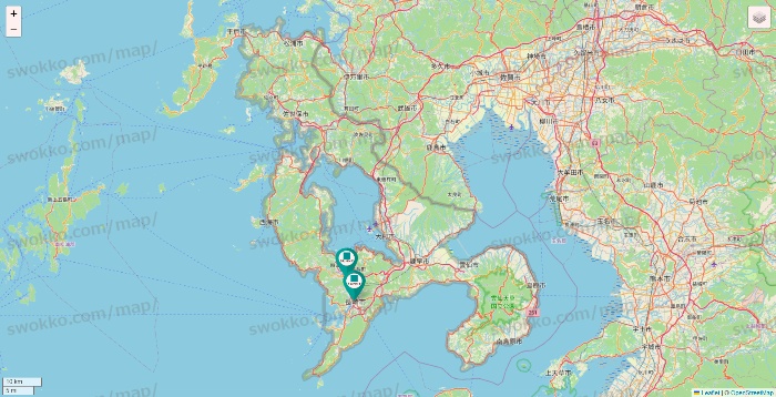 長崎県のサニー（SUNNY）の店舗地図