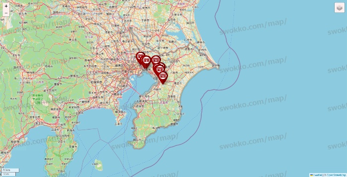 千葉県の収納ピットの店舗地図