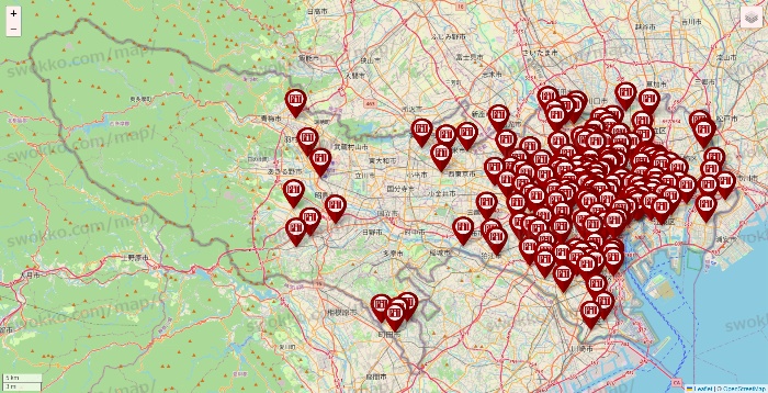 東京都の収納ピットの店舗地図