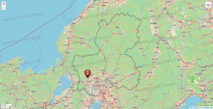 岐阜県の収納ピットの店舗地図
