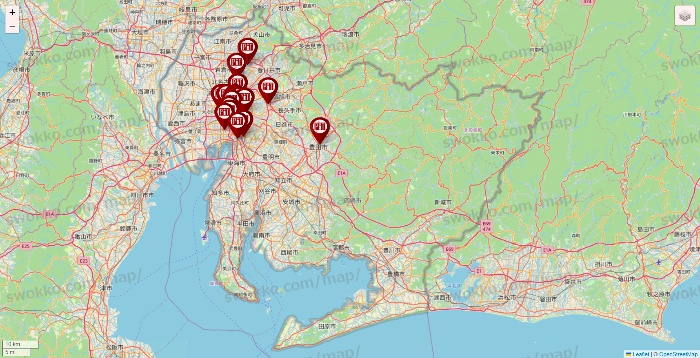 愛知県の収納ピットの店舗地図