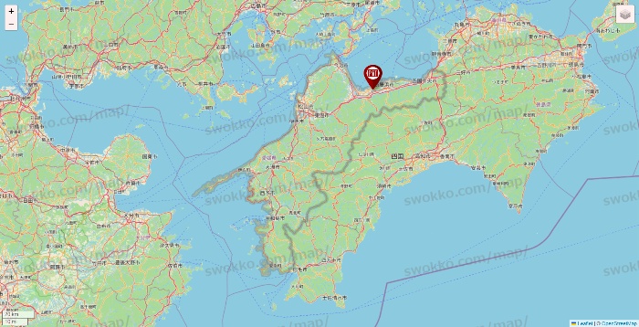愛媛県の収納ピットの店舗地図