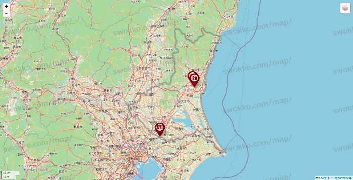 茨城県の収納ピットの店舗地図