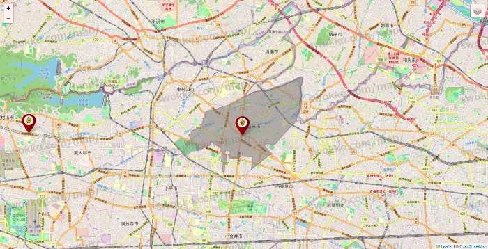 東京都のタックルベリーの店舗地図