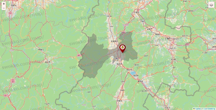 長野県のタックルベリーの店舗地図