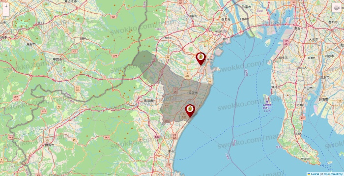 三重県のタックルベリーの店舗地図