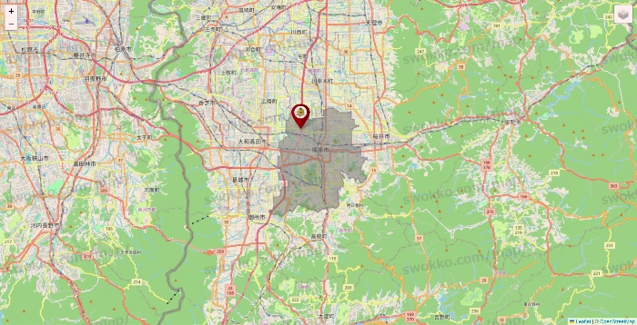 奈良県のタックルベリーの店舗地図