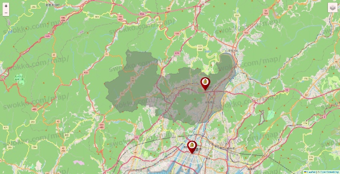 広島県のタックルベリーの店舗地図