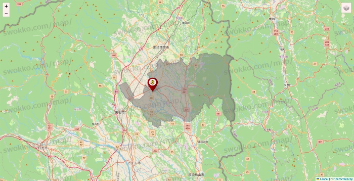 栃木県のタックルベリーの店舗地図