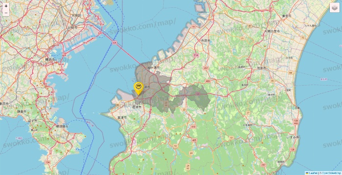 千葉県のサンキューマートの店舗地図