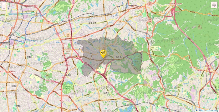 愛知県のサンキューマートの店舗地図