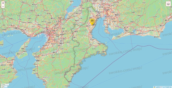 三重県のサンキューマートの店舗地図