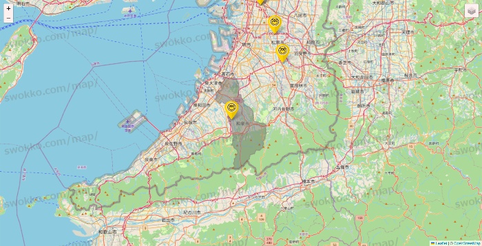 大阪府のサンキューマートの店舗地図