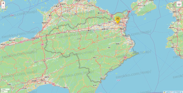 徳島県のサンキューマートの店舗地図