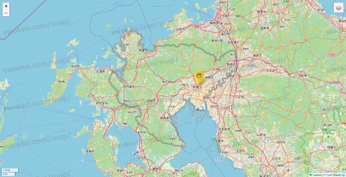 佐賀県のサンキューマートの店舗地図