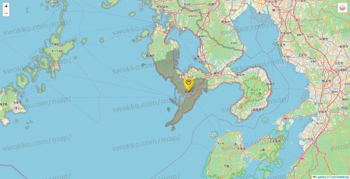 長崎県のサンキューマートの店舗地図