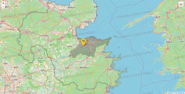 大分県のサンキューマートの店舗地図