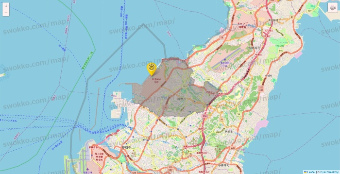 沖縄県のサンキューマートの店舗地図