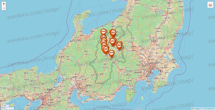 長野県のザ・ビッグの店舗地図