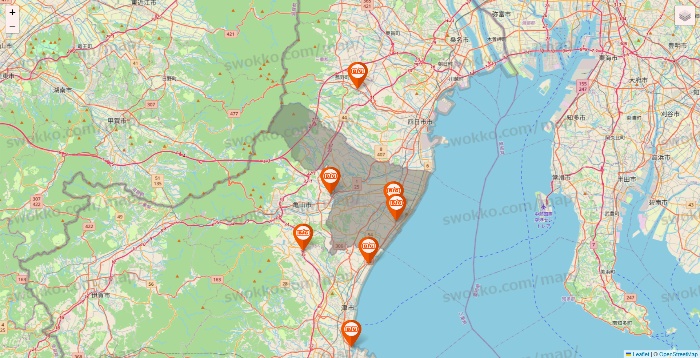 三重県のザ・ビッグの店舗地図