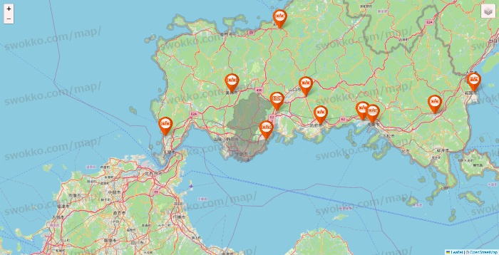 山口県のザ・ビッグの店舗地図