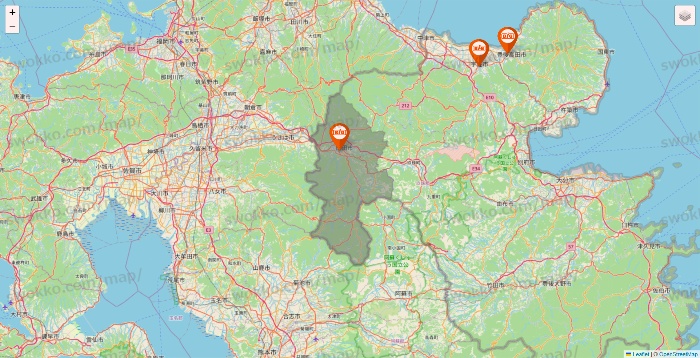 大分県のザ・ビッグの店舗地図