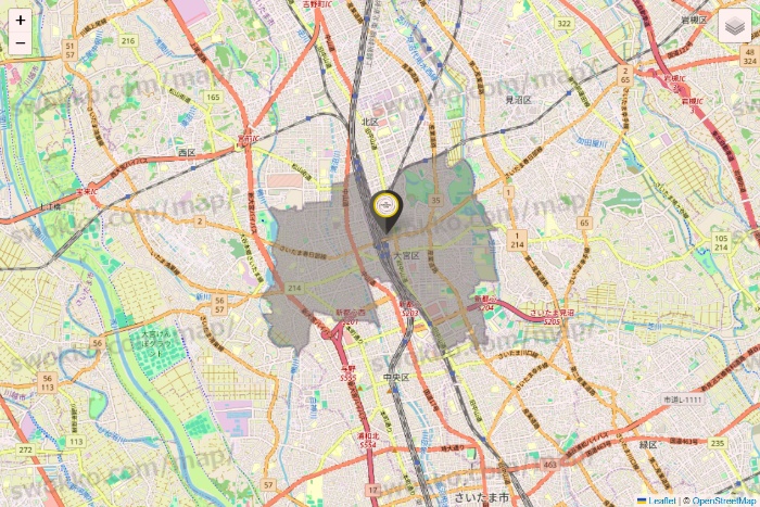 埼玉県のTHE PERSONAL GYMの店舗地図